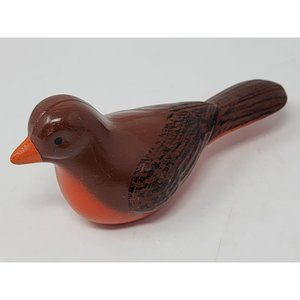 Vintage Roseville‎ Ceramic Robin Red Breast Clip On Bird Bath Without Clip